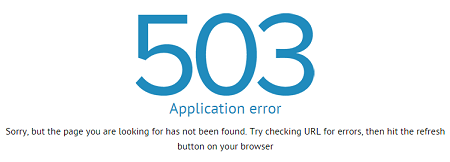 503-application-error
