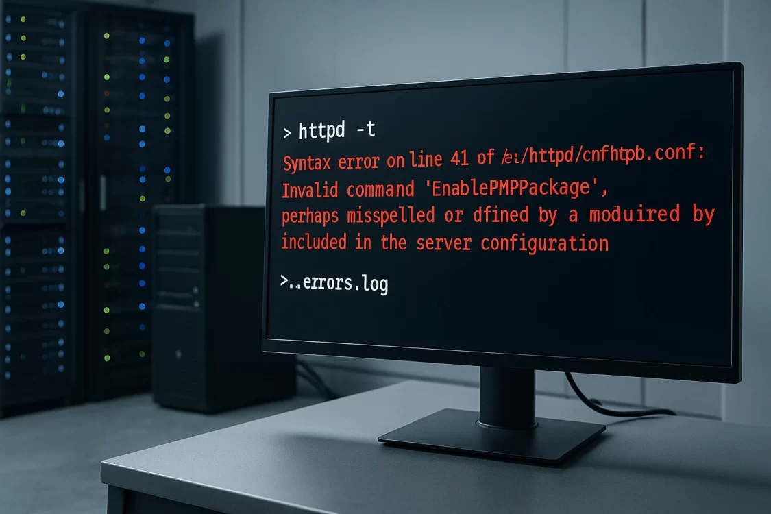 Проверка конфигурации Apache: как использовать httpd -t и сохранить вывод в файл