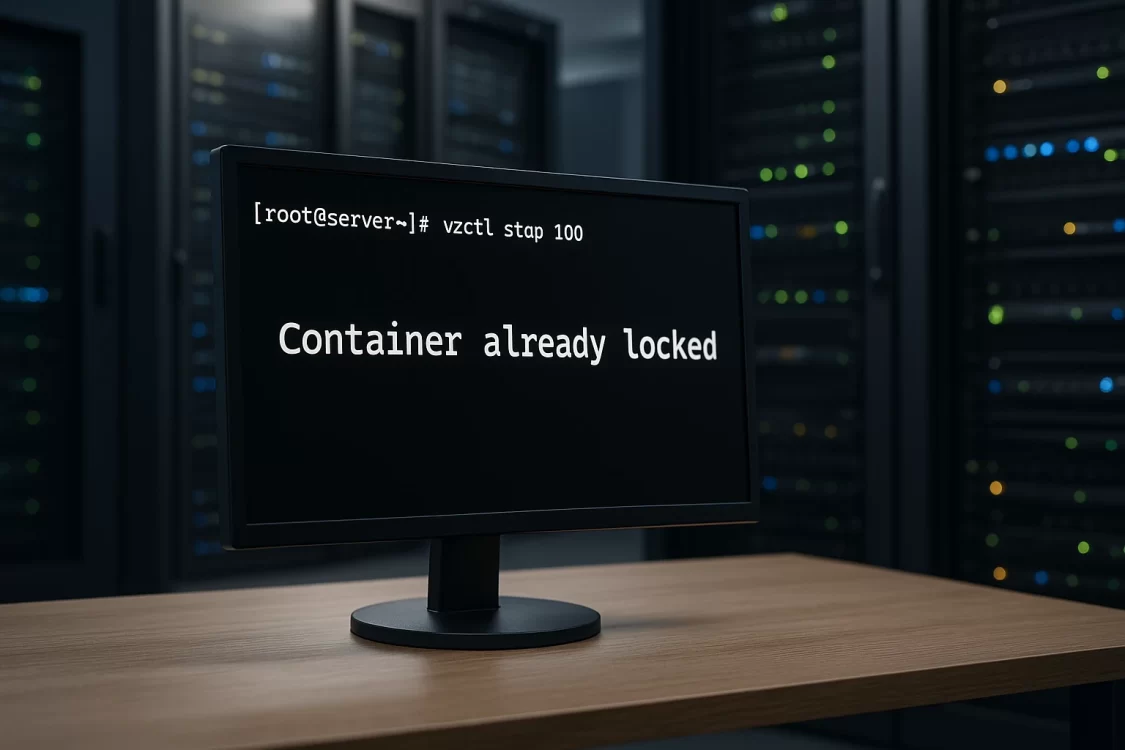 Ошибка «Container already locked» в OpenVZ: причины и решение