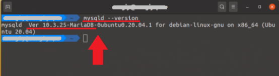 Версия MySQL с помощью команды