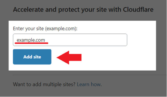 Доменное имя сайта в Cloudflare