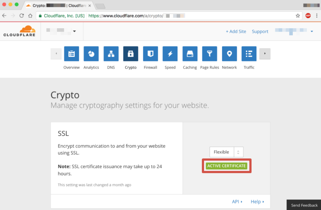 Окончание установки SSL в Cloudflare