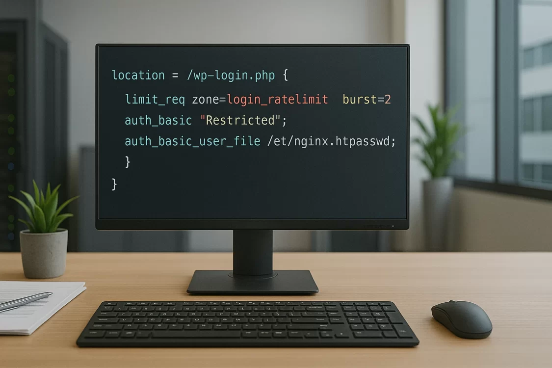 Как защитить wp-login.php в Nginx от брутфорс-атак