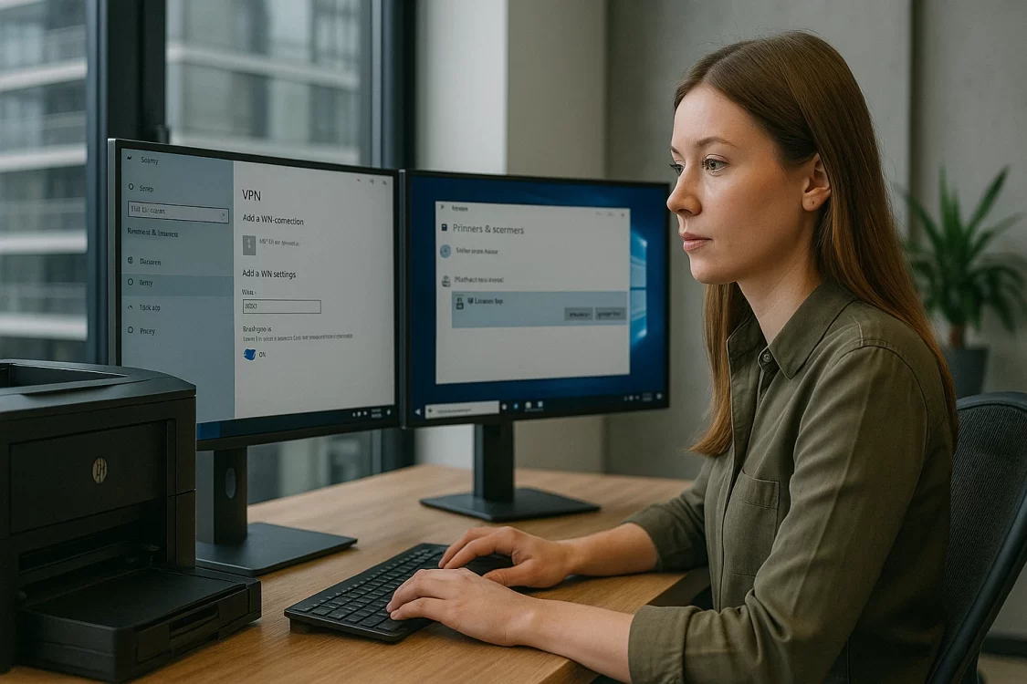 Печать через VPN: как настроить сервер на Windows
