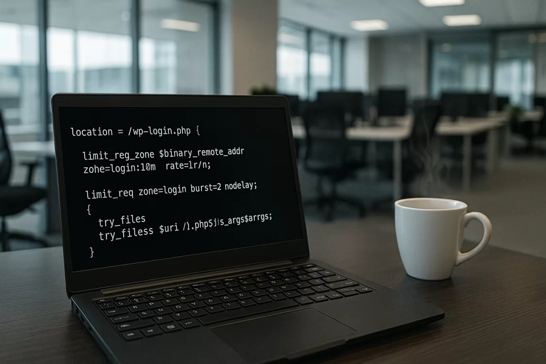 Как ограничить частоту обращений к wp-login.php на уровне Nginx