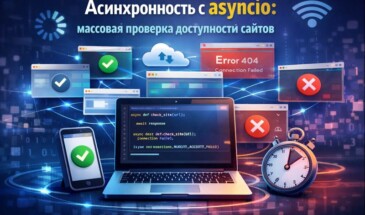 Асинхронность с asyncio: массовая проверка доступности сайтов